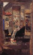 Skeleton Looking at Chinoiseries James Ensor